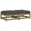 VidaXL Repose-pieds de Jardin avec Coussins 2 pcs, Tables Basses, Tabourets de Patio Balcon Terrasse Arrière-cour Extérieur, 838108