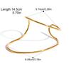 Yori Simple Lines Asymmetrical Open Bracelet Bangle Stainless Steel Rust Proof Office Ladies Chic Jewelry New Gift