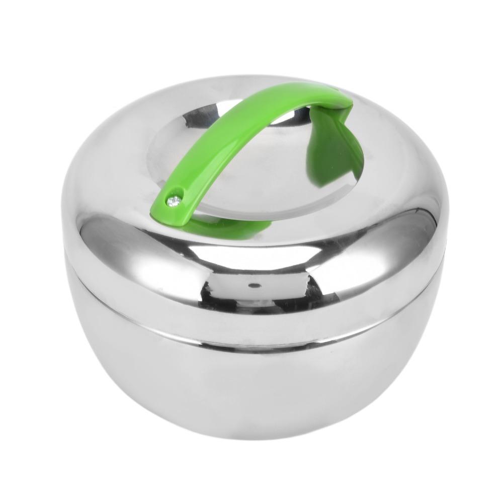 0.8L/1L Stainless Steel Food Container Double Wall Lunch Box With Compartment  Outdoor Travel