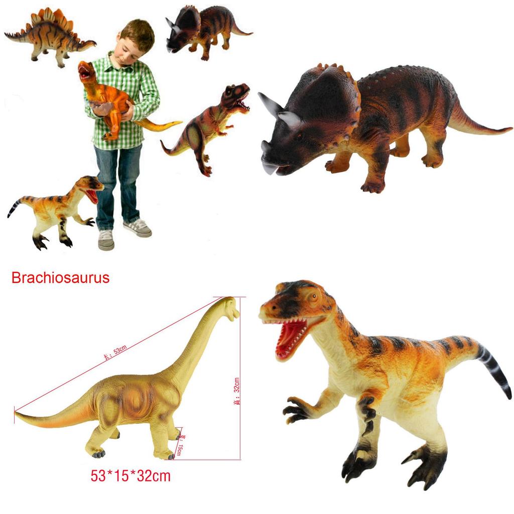 Premium Quality Toy Dinosaur Large Rubber Play Figures Ideal For Kids' Imaginative Play