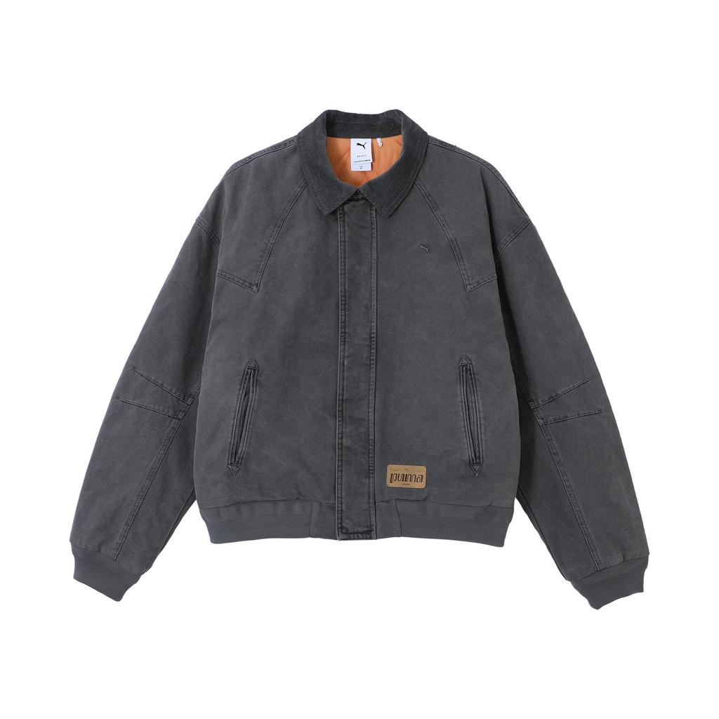 Puma Unisex Washed Canvas Chore Jacket Grey 629601-91