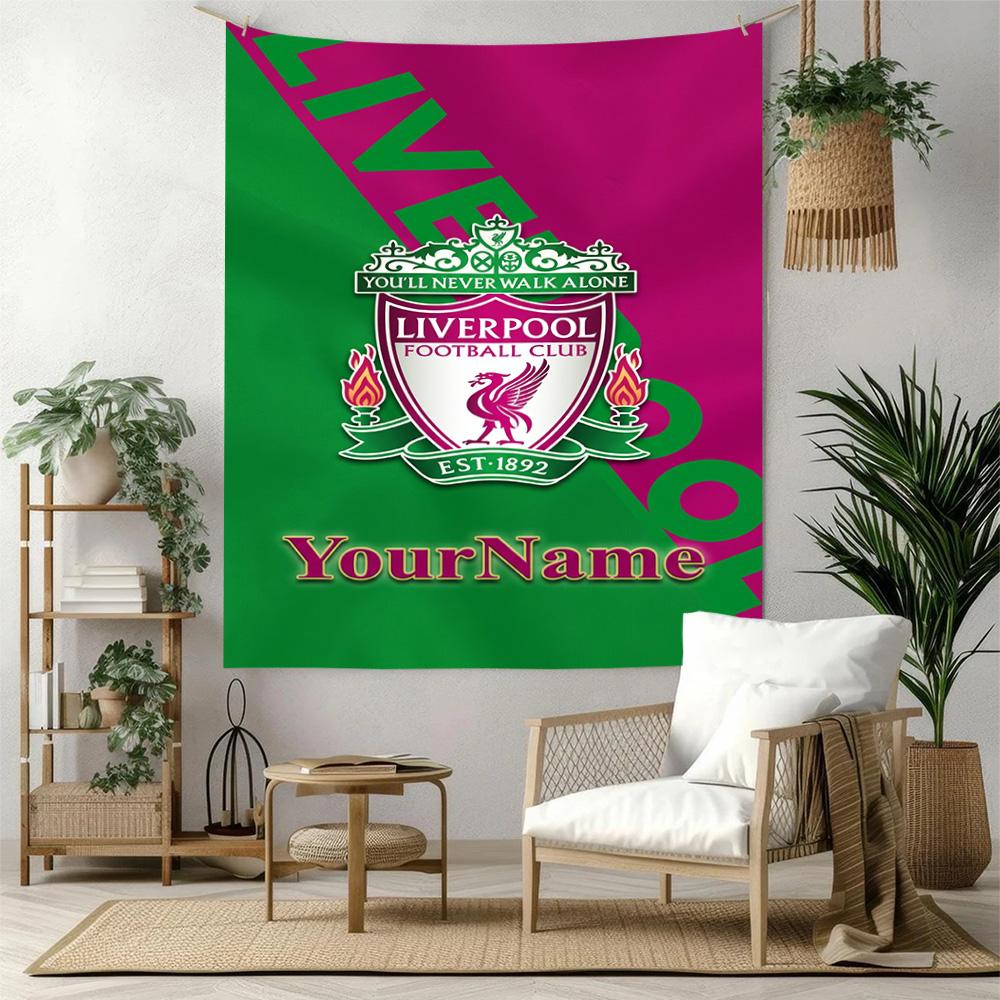 Liverpool Custom Your Name Wall Decor Tapestry Art For Pet Memorial Birthdaywedding Party Backdrop Family Gift