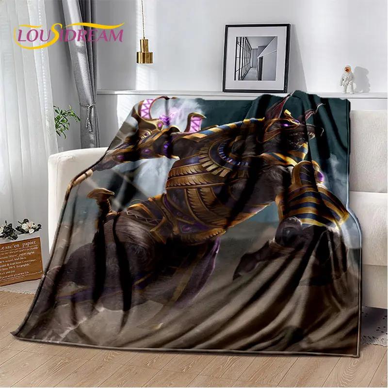 Anubis Egypt Death Mythology Horus Soft Plush Blanket,Flannel Blanket Throw Blanket for Living Room Bedroom Bed Sofa Picnic Kids