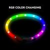 Led Dog Collar , Rechargeable Rainbow Color Changing Light Up Dog Collars, Waterproof Dog Lights Make Pet Visible And Safety For Night Walkingrainbow