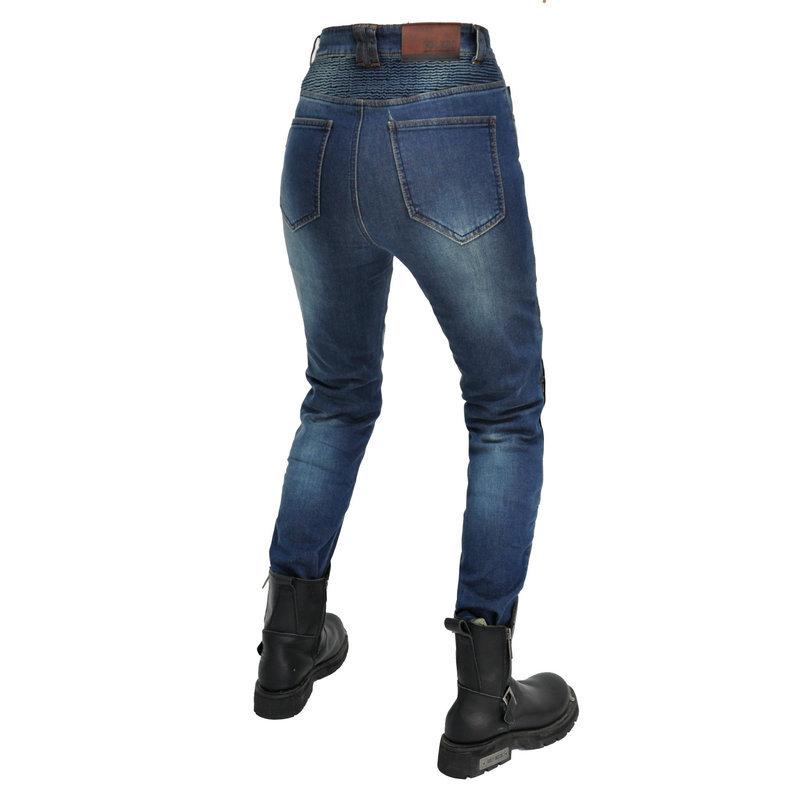 New Motorcycle Jeans for Women, Cordura Tear-resistant Retro Casual Cycling Pants, Four-season Locomotive Drop-proof Pants
