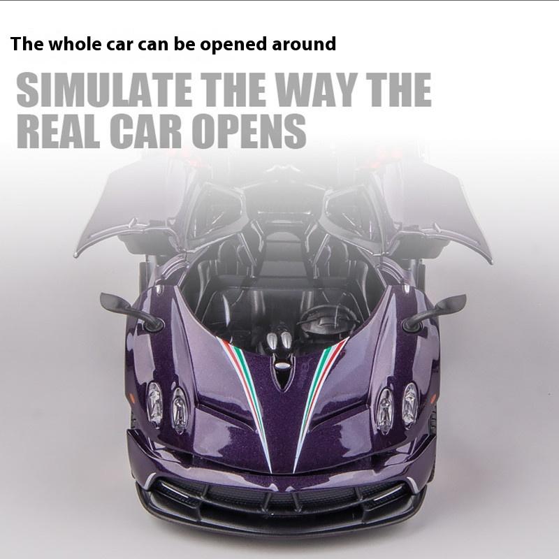 1/32 Scale Pagani Huayra Dinastia Supercar Alloy Diecast Model Car Computer Desktop Ornament High Simulation Model Gift for Friend