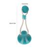 Green Spherical Suction Cup Dog Toy Braided Rope Self Play Pet Toy Dog Teeth Clean Toy  Indoor Play