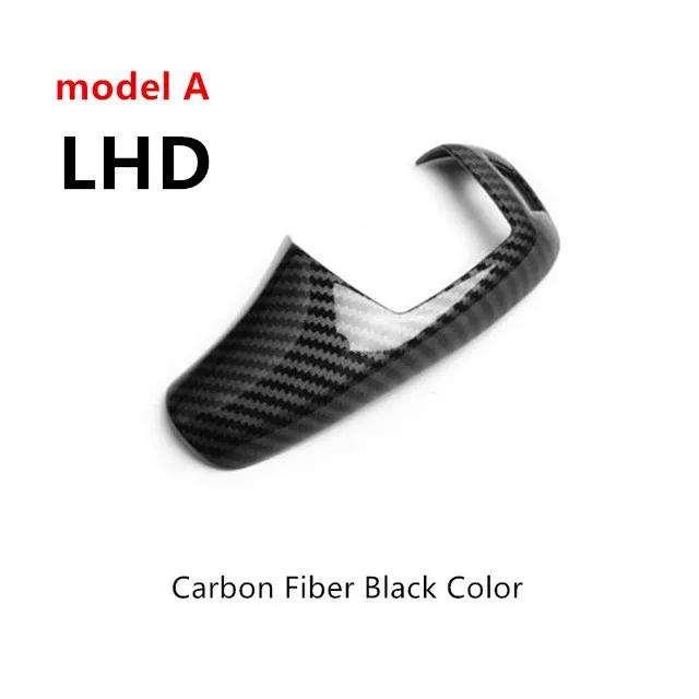 Carbon Fiber Style Gear Shift Handle Sleeve Cover Trim For BMW F20 F21 F22 F23 F30 F31 F34 F35 F32 F33 F36 Interior Accessories A Black LHD