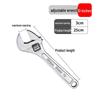 8" Adjustable Universal Wrench Tool, Multifunctional with 10" & 12" Options, Large Open End Wrench
