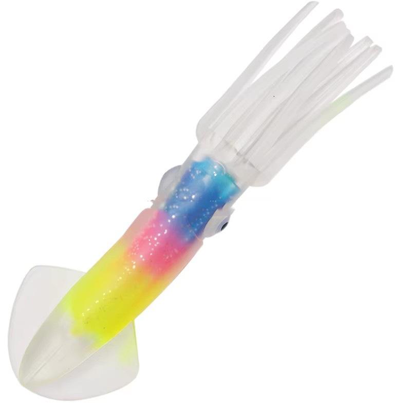 1Pc 23Cm65G Colorful Squid Skirts Soft Rubber Octopus Lures Octopus Fishing Lure Pesca Trolling Saltwater Bait For Tuna