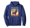 Badlands National Park Retro Bison South Dakota Hoodie