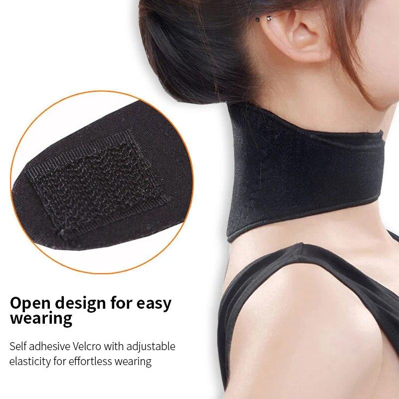 1pc Neck Heating Pad Self Heating Neck Protection Massager Can Heat And Wrap The Neck Support Brace Self-Heating Neck Collar