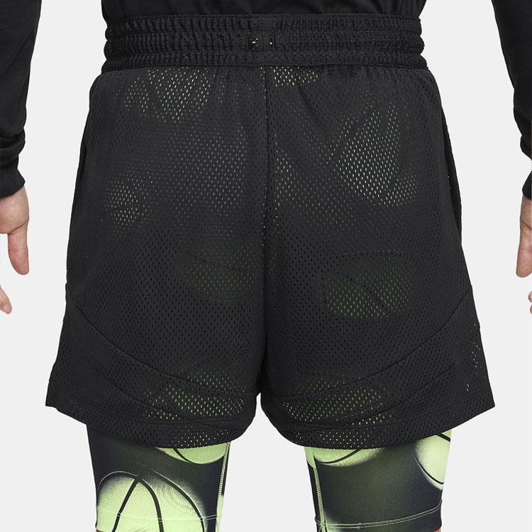 Nike Pattern Print Quick-Dry Two-In-One Sports Basketball Shorts Men Shorts Black FQ1023-010