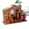 Jesus Krippenfigur Krippenszene Ornament Religiöses Festliches Miniaturfiguren Set Für Schreibtisch Zuhause Regal Fensterbank