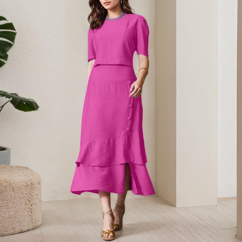 

ZANZEA Женская блузка с коротким рукавом и юбки «рыбий хвост» Летние комплекты-двойки XL