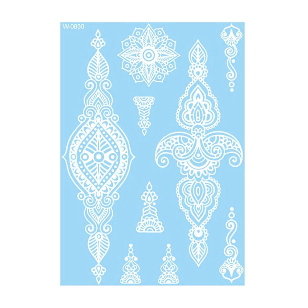 Fake Henna Temporary Tattoo Water Transfer Decals Body Art Sticker  Finger Hand Legs Arm