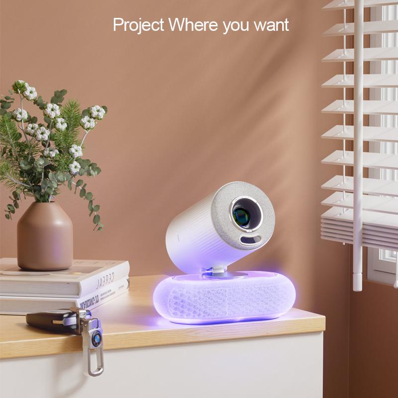 Vivicine Nejnovější YT900 Android 13 1920x1080p Full HD 1080p projektor pro domácí kino, Automatické ostření, Automatická korekce lichoběžníkového zkreslení