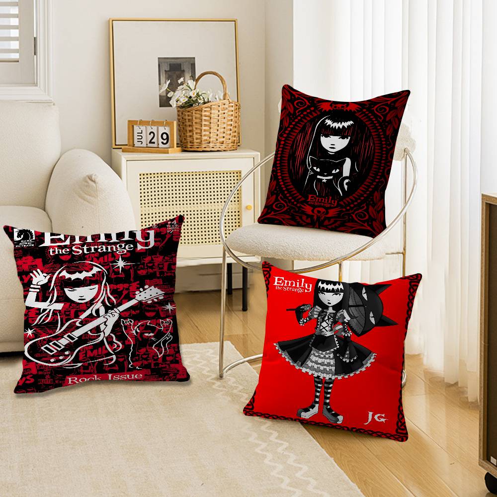 Comics Eemily The Sstrange Pillow Cover Design cushion Cover decor Holiday Decorati