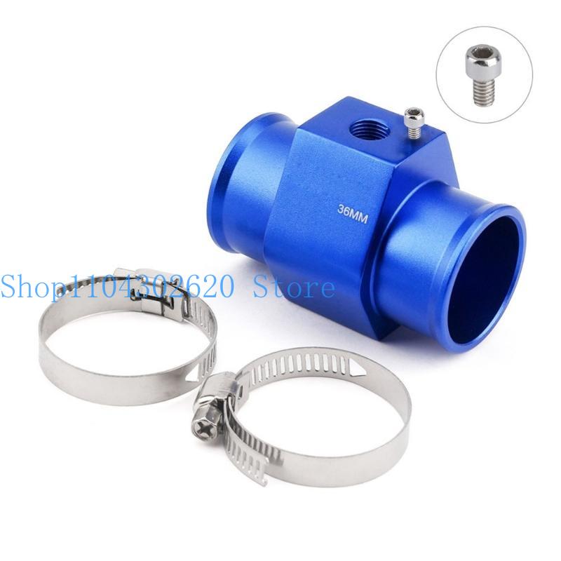652F 18/20/22/24/28/30/32/34/36/38/40MM Radiator Adaptor Water Temp Gauge Temp Hose Adapter Attachment Hose Clamps