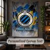 Wall Tapestry Club Brugge FC Print Custom Name Text Wall Hanging Home Decor