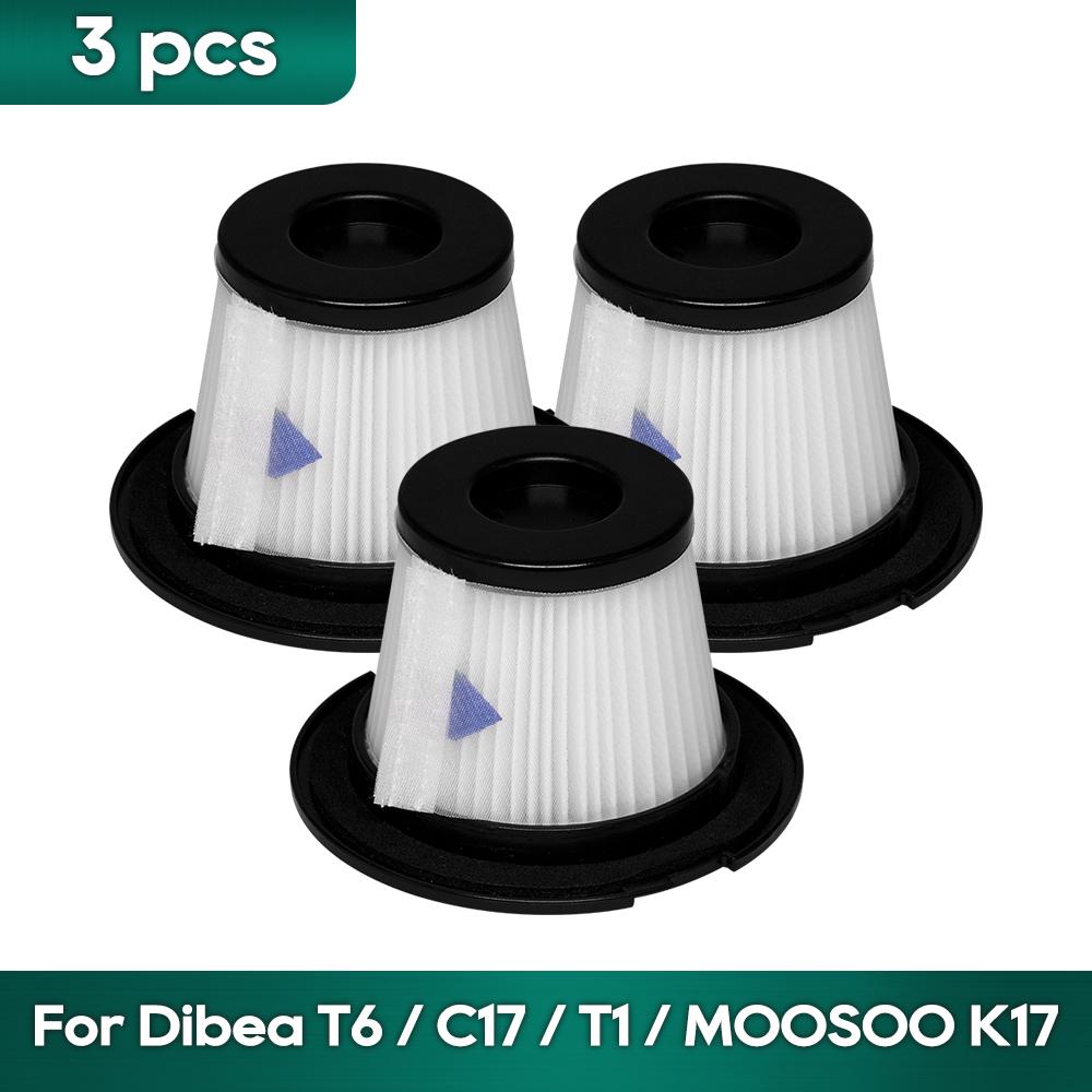 

Compatible For Dibea T1 / T6 / C17 / SC4588 / MOOSOO K17 Vacuum Cleaner Hepa Filter Replacement Spare Parts Accessories
