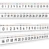 48 Pieces Number Line 0 To 30 Student Desk Number Lines Laminated Number Line Strips for Classroom Desks Math Class Decoration (Boho)