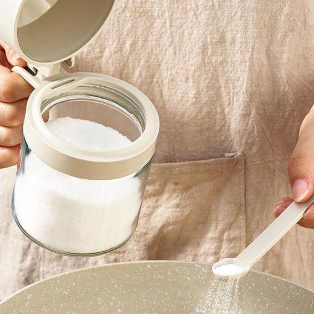 Moisture-proof Glass Seasoning Jar Large Capacity Sugar and Salt Container Spice Container  Kitchen