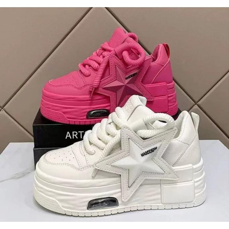Women Sneakers Platform Casual Sports Shoes Personalized Star Design Vulcanized Shoes Outdoor Running Walking Shoe Female