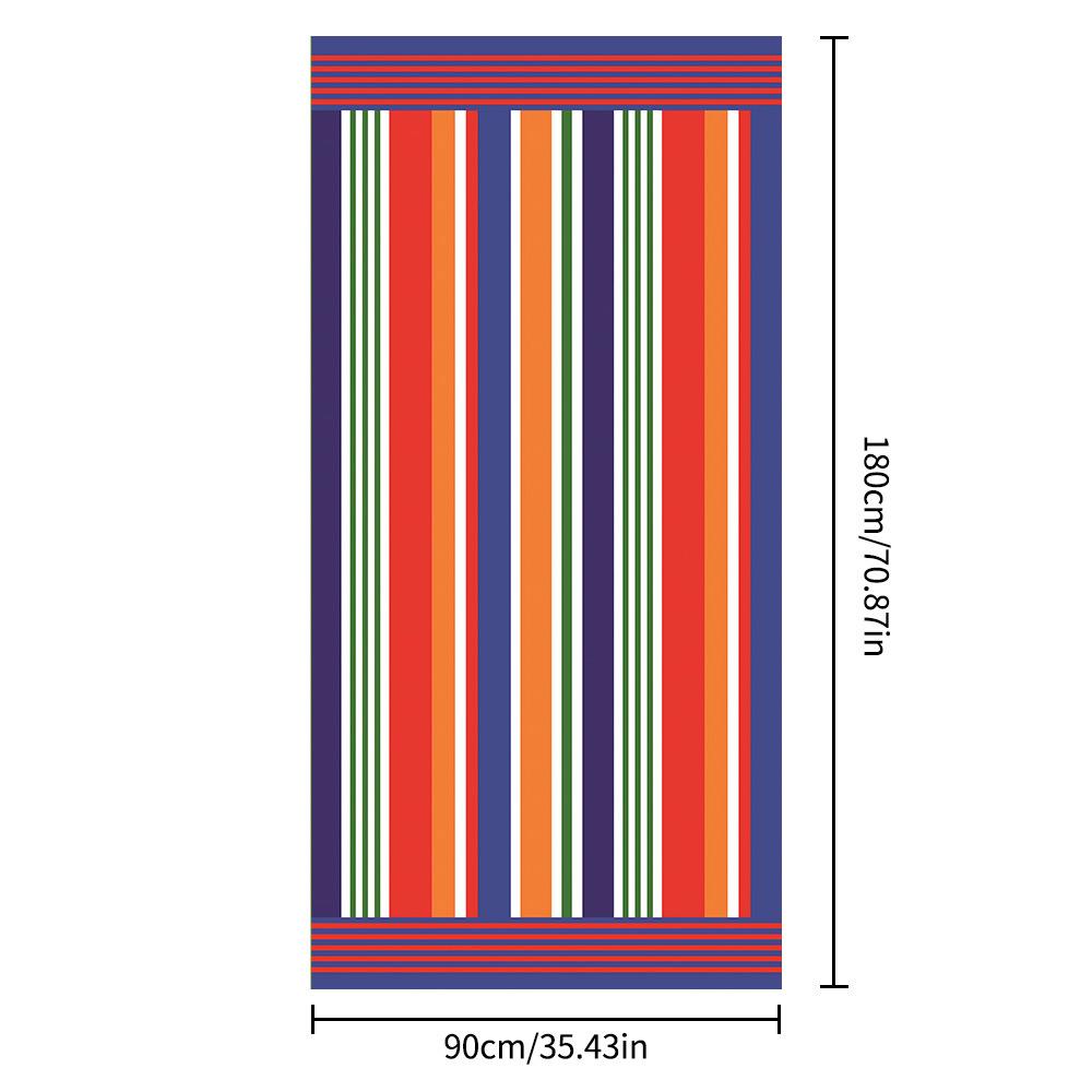 Microvezel Sneldrogende Strandhanddoek, Zandbestendig Waterabsorberende Handdoek, Draagbare Grote Bedrukte Handdoek voor Zwemmen & Vakantie aan Zee