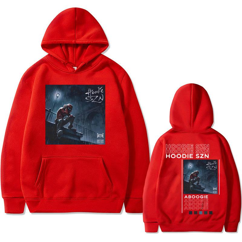 Hip Hop Rapper A Boogie Wit Da Hoodie Szn Double Sided Print Hoodie Male Street Oversized Sweatshirt Men Fashion Vintage Hoodies