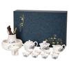 Naijiang Mutton-Fat Jade Porcelain Kung Fu Tea Set