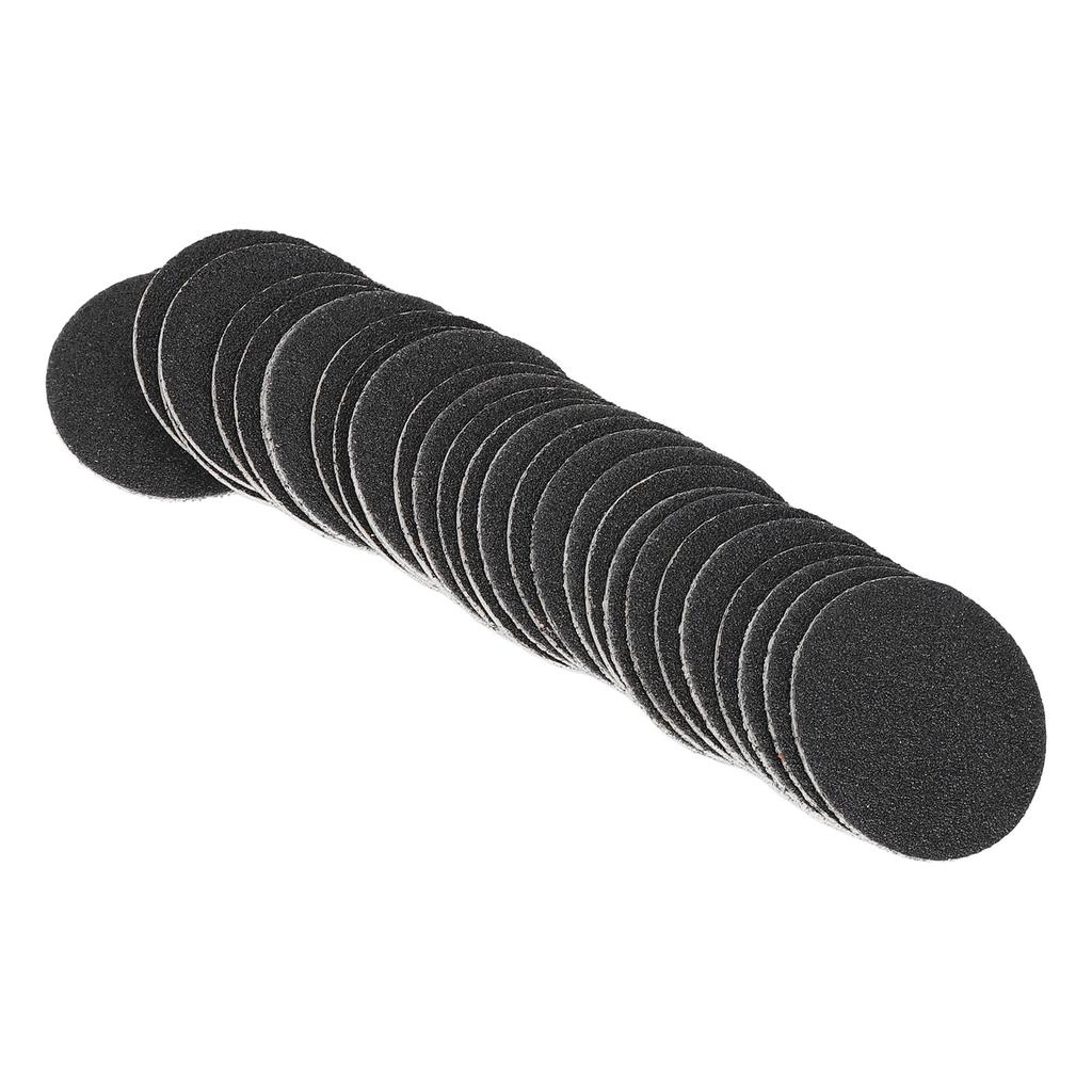 60pcs Callus Sandpaper Discs Pedicure 80 Grit Exfoliation Replacement Sandpaper Pad Grit Disk for Electric Foot File