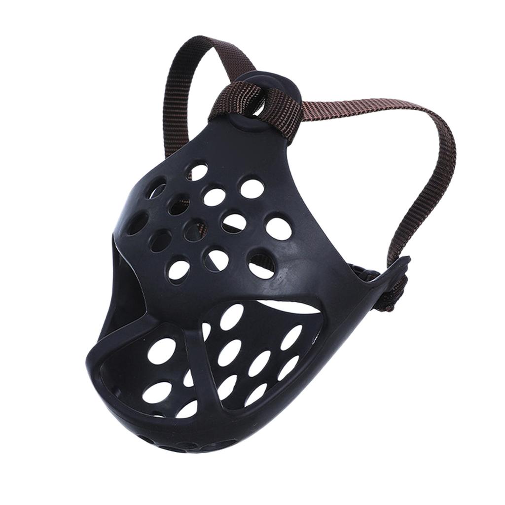 Dog Muzzle for Short Snout Dogs Breathable Holes Prevent Biting Chewing