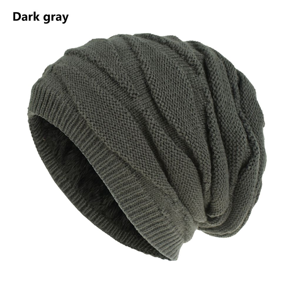 Men and Women Soft Skiing Hat Bonnet Thick Skiing Hat Skully Cap Slouchy Beanies Winter Warm Hat