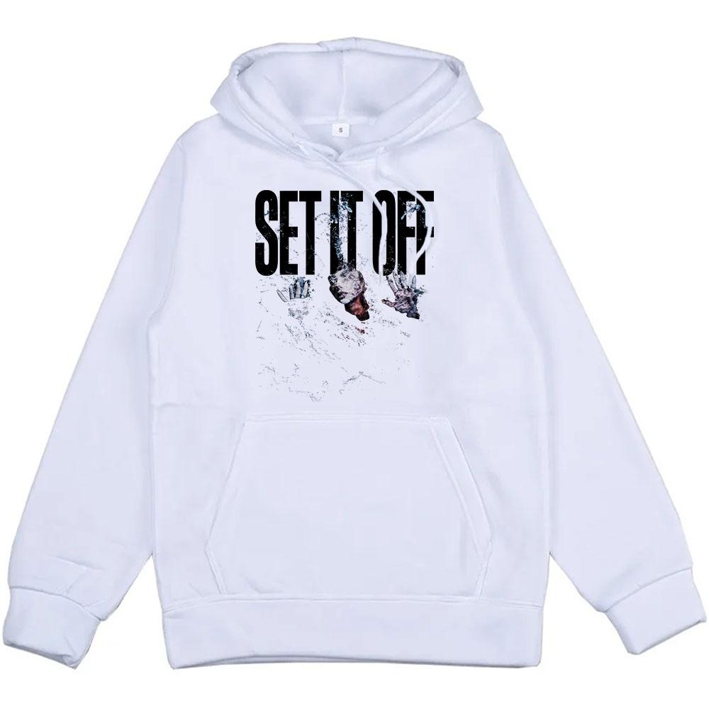 SIO Album Tracklist Hoodie Rock Band Set It Off Sweatshirts Grunge Fashion Unisex Streetwear Hip Hop Grunge Male Sudaderas Mens