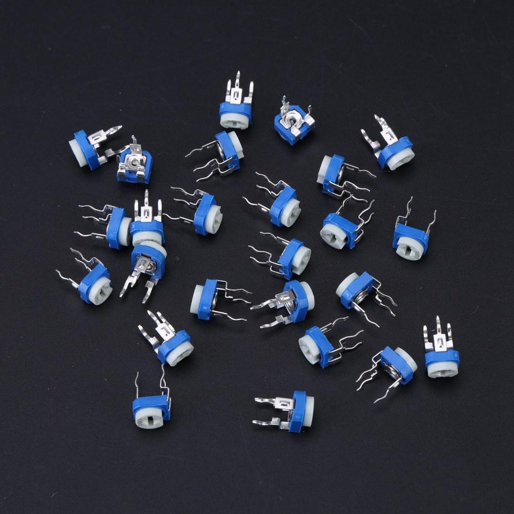 375Pcs 15 Values Potentiometer Variable Resistor Assortment Kit with Box