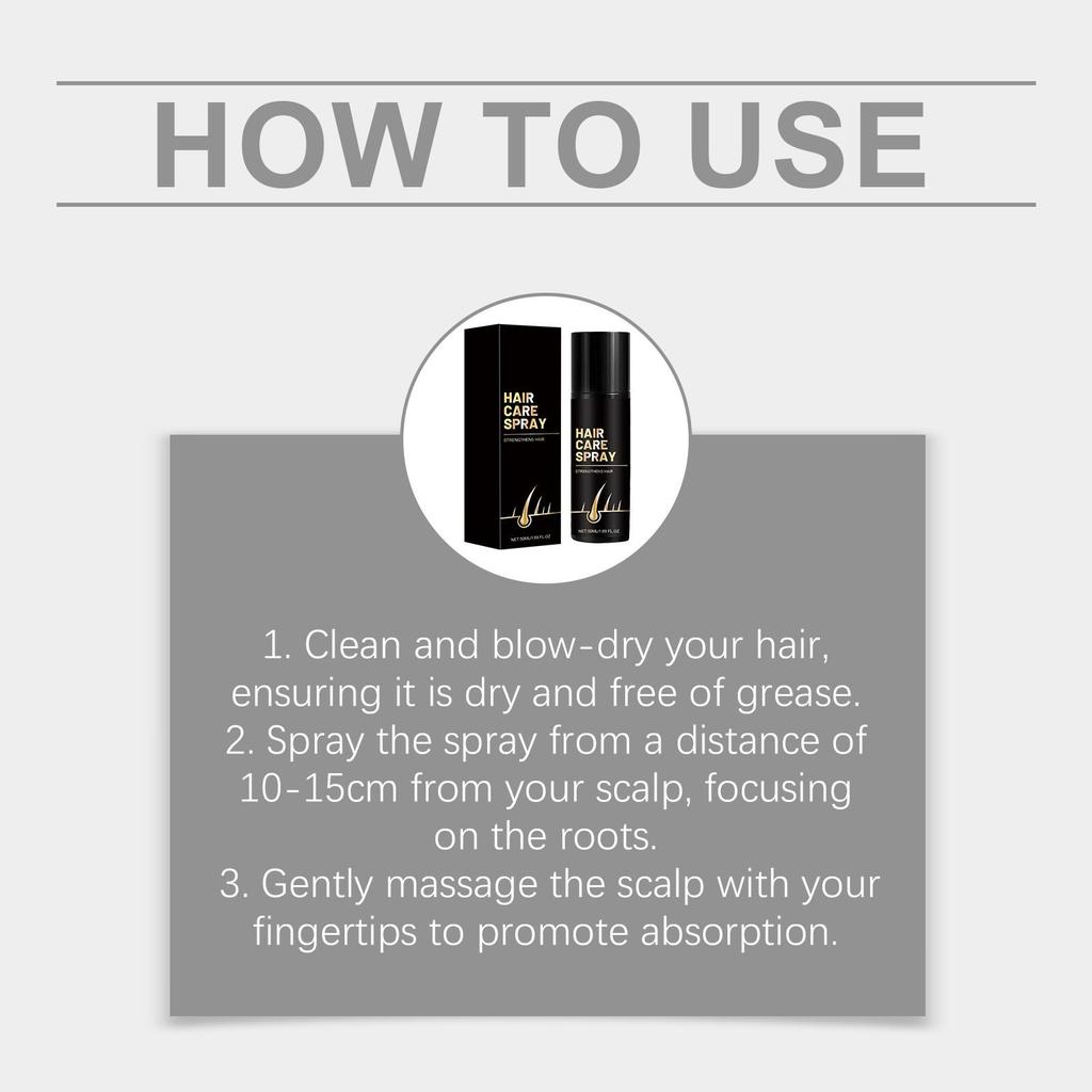 Feuchtigkeitsspendendes Haarpflegespray - Sanfte Kopfhautnährung, macht Strähnen weich & pflegt die Spitzen