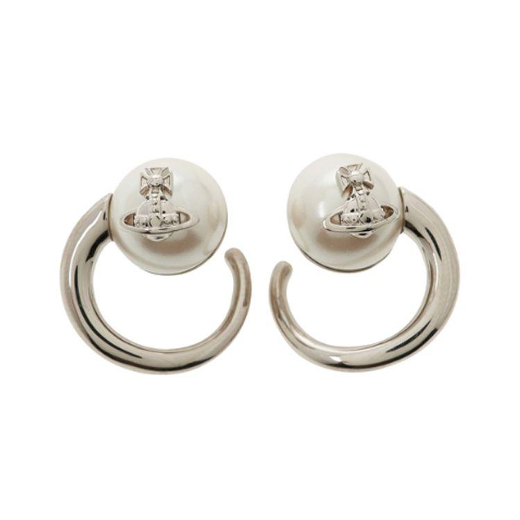 

Vivienne Westwood Saturn Pattern Decorative Brass Earrings Women earrings Silver 6203006IP103 Basic Packaging-Dust Bag+Box,F,Silver
