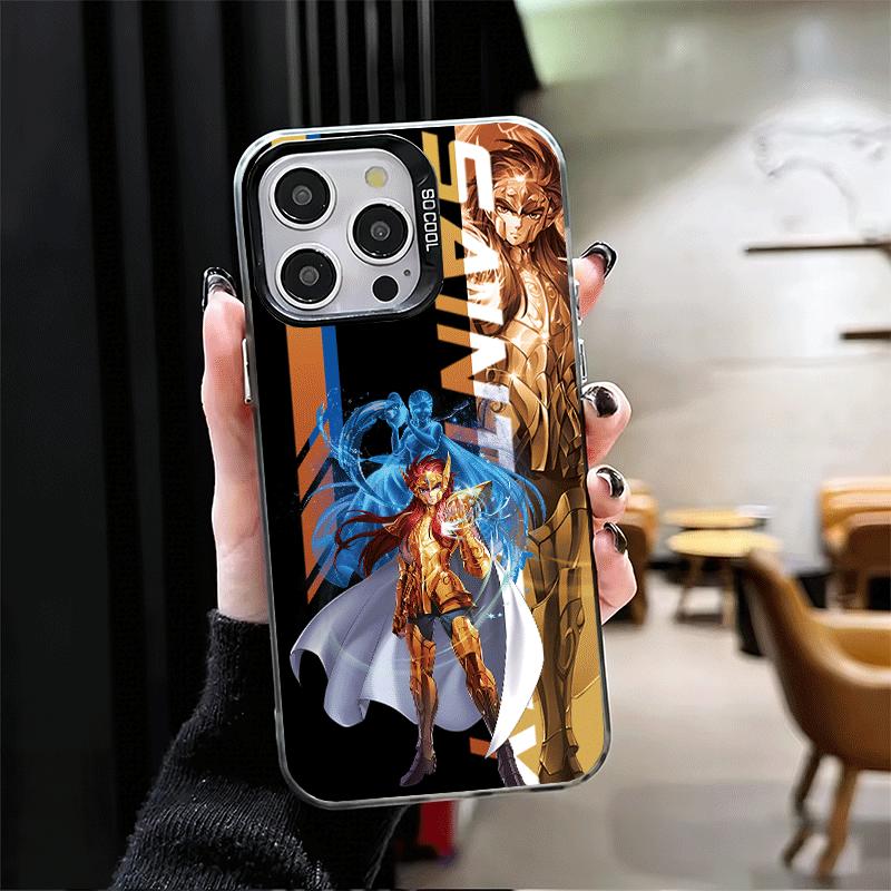 Anime S-Saint S-Seiya Soft Phone Case for iPhone 15 16 17 Pro Max 17Air 16E 14 Plus 13 12 Mini Shockproof Cover Back Shell