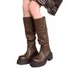 Wasteland wind wrinkled muffin thick-soled piling boots new Spice Girl street versatile commuter fashion boots women
