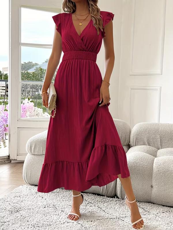 

Women s Elegant V-Neck Bodycon Mini Dress Slim Fit Party Evening Summer Dress Plus Size S-3XL S вино красного