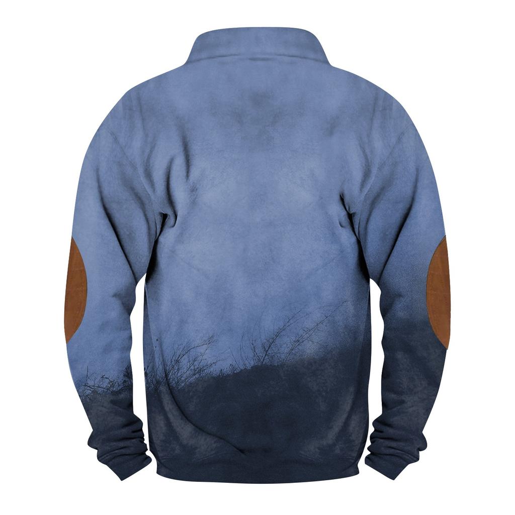 Spring And Autumn Men's Standing Collar Sweatshirt Is Outdoor Casual Sweaters Tops