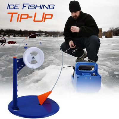 Telescopic Ice Fishing Tip Up  Fishing Gear Accessories Fishing Table Blue Plastic Ice Fishing Tools