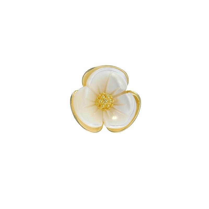 Small Flower Brooch, Exquisite Shirt Collar Anti-glare Buckle, Fixed Clothes Pin