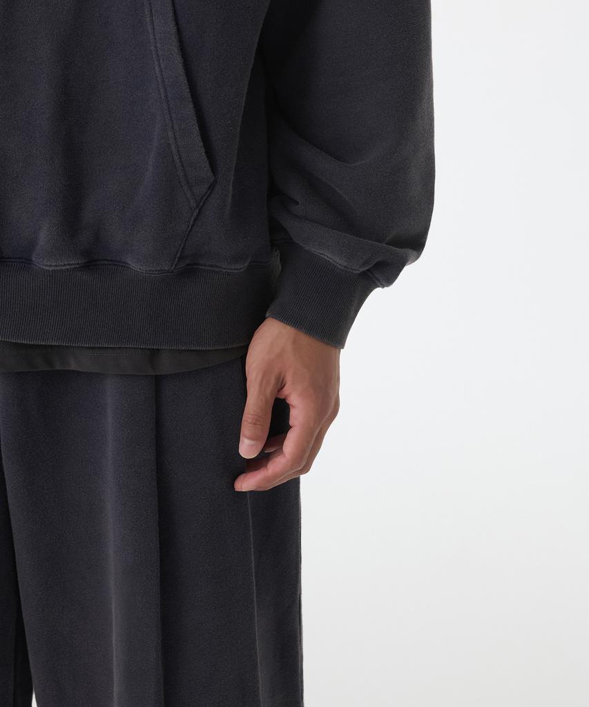Frost-Dyed Oversized Hooded Sweatshirt [Navy]