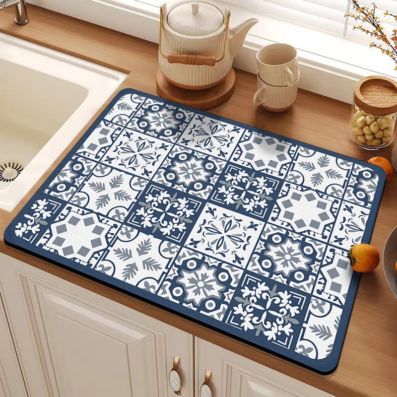 Diatomaceous Earth Coaster Household Bowl Plate Heat Insulation Pad Kitchen Countertop Draining Mat