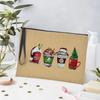 Merry Christmas Linen Storage Supplies Bags Travel Lipstick Bag Xmas Ornament Pouch Toilet Makeup Bolsas for Coffee Enthusiasts