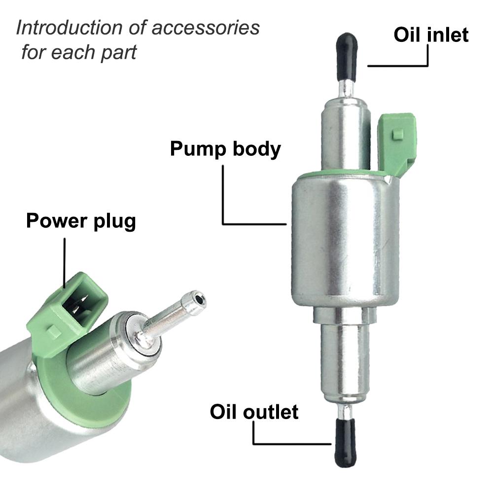 Fuel Pump 12V For 2KW To 6KW For Webasto Eberspacher Heaters For Truck Oil Fuel Pump Air Parking Heater Pulse Metering Pump
