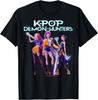 Kpop Demon Hunters Huntrx Heroic Poses Group Shot TShirt Summer Mens and Womens Clothing Fashion Short Sleeved Tshirt