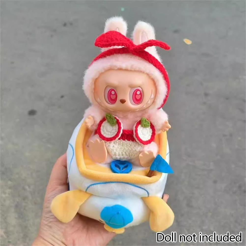 For 17cm Labubu Doll Clothes Fashion Clothes Swimwear Clothes Color Match Hoodies Dolls Accessories Cute Decoration Little Clothes